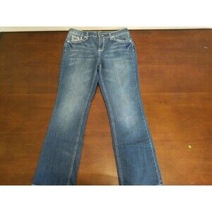 Womens Earl Jean Size 12  Boot Cut Embellished Flip Pockets